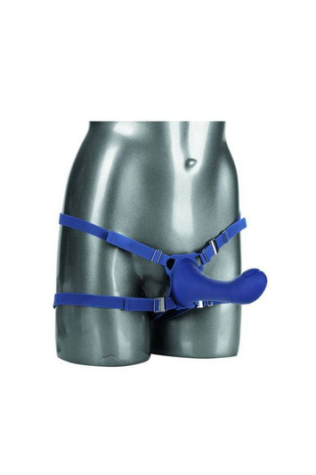 Cal Exotics - Her Royal Harness - ME2 Thumper Strap-On - Blue - Stag Shop