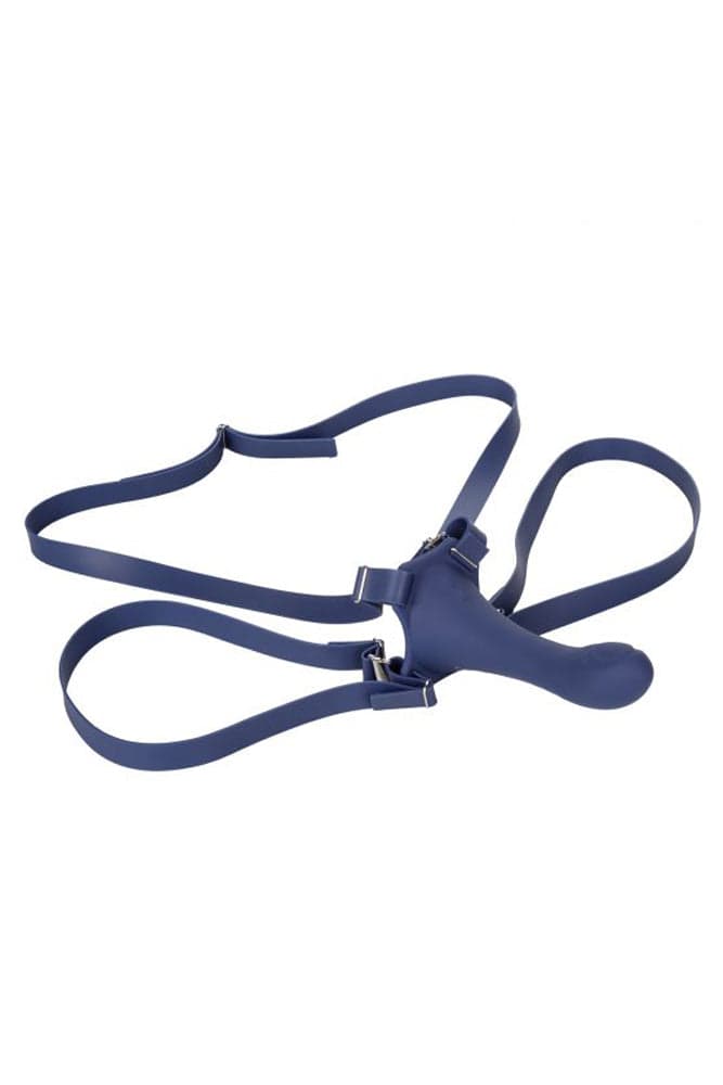 Cal Exotics - Her Royal Harness - ME2 Thumper Strap-On - Blue - Stag Shop