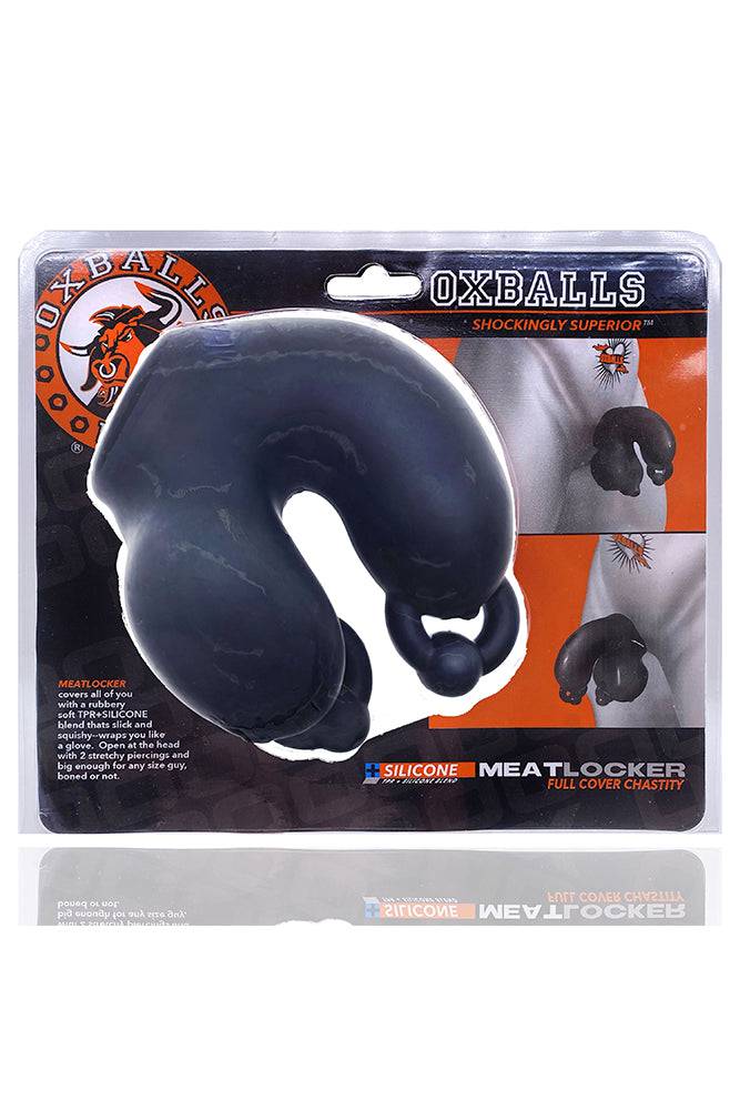 Oxballs - Meatlocker Silicone Chastity Cage - Assorted Colours - Stag Shop
