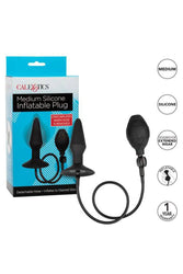 Cal Exotics - Medium Silicone Inflatable Plug - Black - Stag Shop