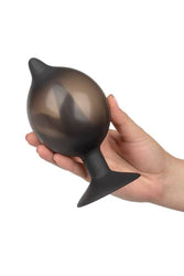Cal Exotics - Medium Silicone Inflatable Plug - Black - Stag Shop