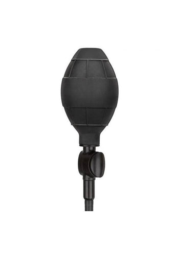 Cal Exotics - Medium Silicone Inflatable Plug - Black - Stag Shop