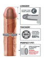 Pipedream - Fantasy X-tensions - Mega 2 Inch Penis Extension - Beige - Stag Shop