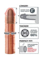 Pipedream - Fantasy X-tensions - Mega 3 Inch Penis Extension - Beige - Stag Shop