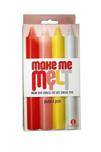 Icon Brands - Make Me Melt Warm Drip Candles - Pastel Colors - Stag Shop