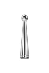 Adam & Eve - Tease Me Rechargeable Metal Vibrator - Silver - Stag Shop