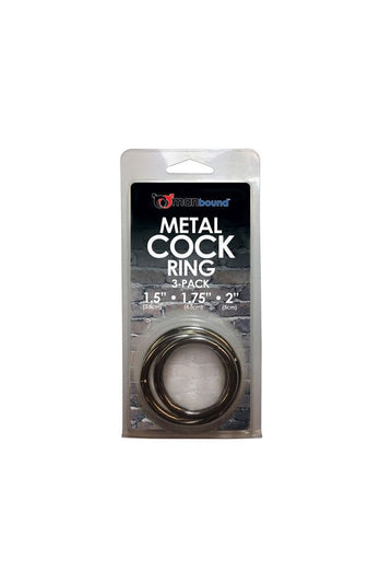 Sportsheets - Manbound - Metal Cock Rings - 3 pack - Stag Shop