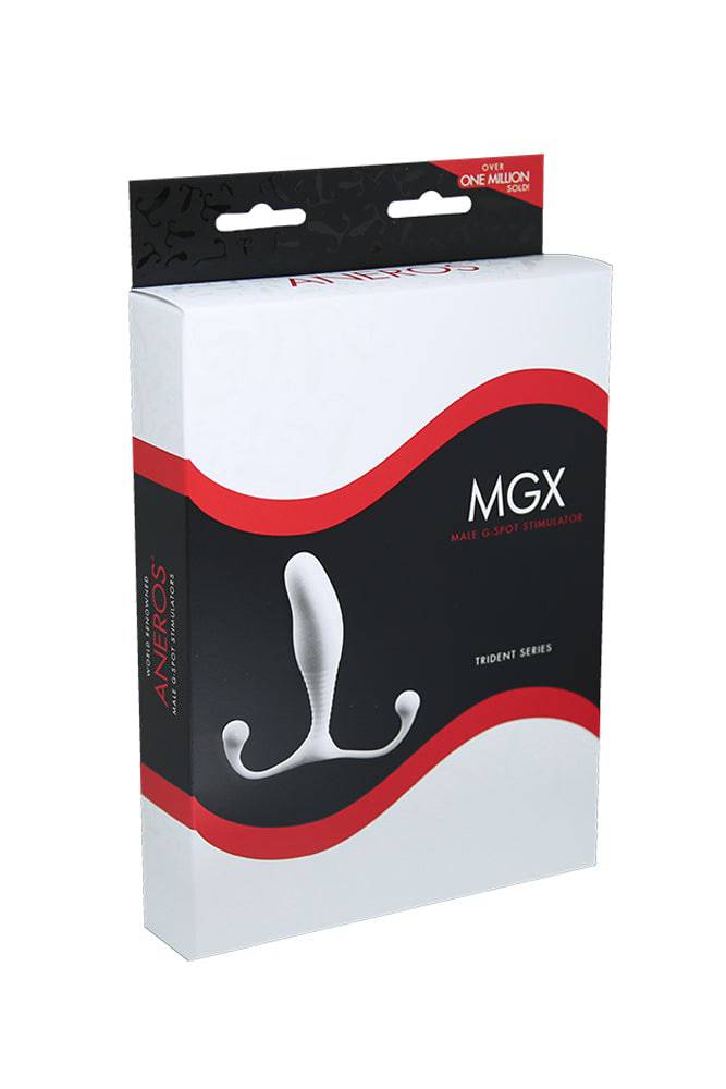 Aneros - MGX Trident Prostate Massager - White - Stag Shop