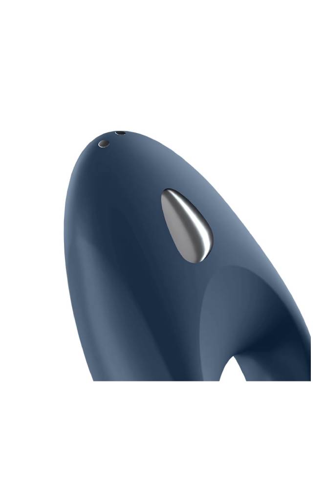 Satisfyer - Mighty One Bluetooth Cock Ring - Navy - Stag Shop