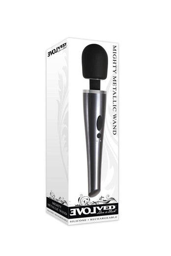 Evolved - Mighty Metallic Wand - Black/Silver - Stag Shop