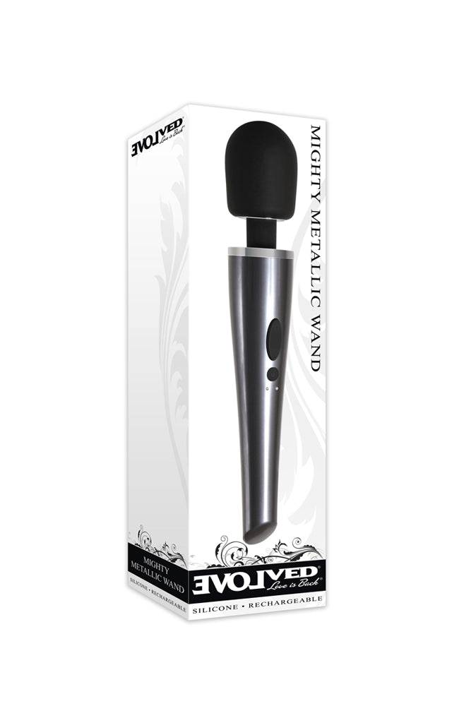 Evolved - Mighty Metallic Wand - Black/Silver - Stag Shop