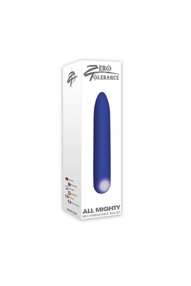 Zero Tolerance - All Mighty Rechargeable Bullet - Blue - Stag Shop
