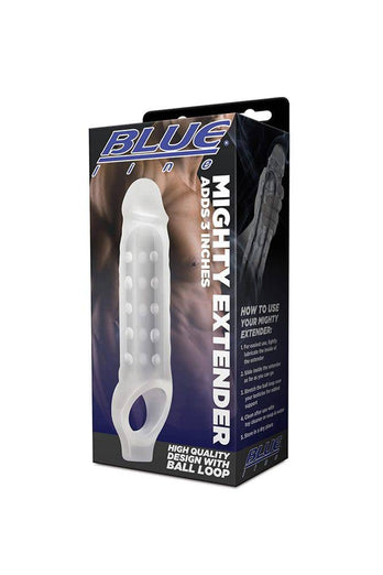 Electric Eel - Blue Line - Mighty Penis Extender - Clear - Stag Shop