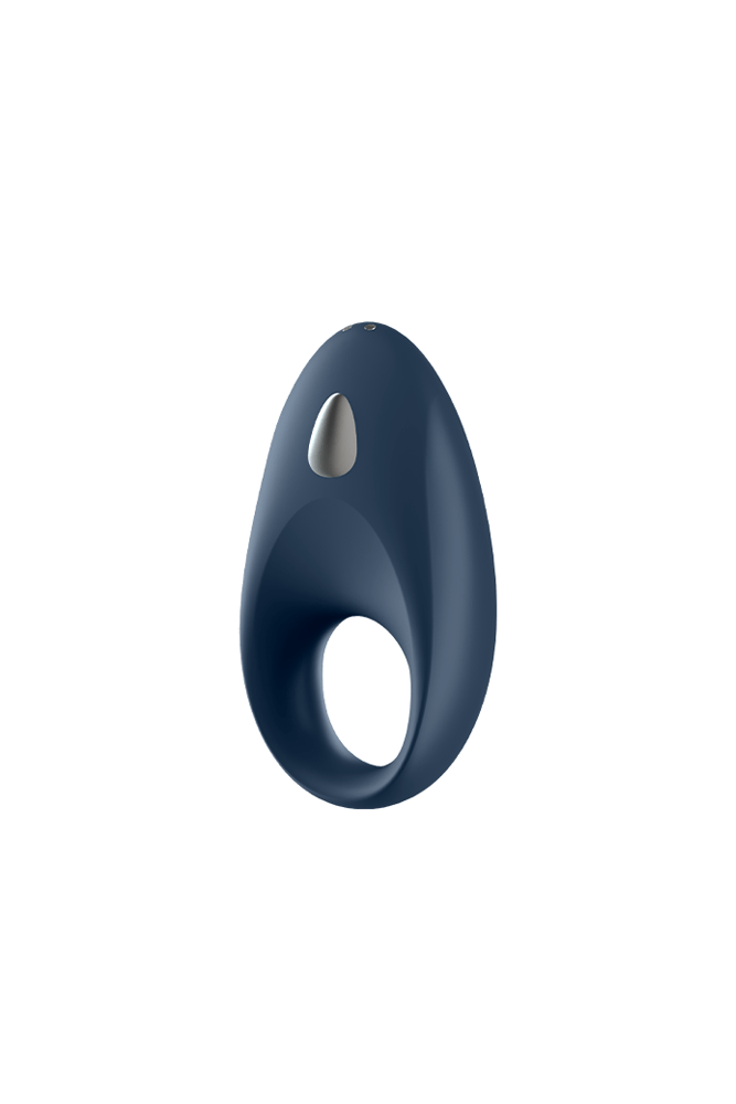 Satisfyer - Mighty One Bluetooth Cock Ring - Navy - Stag Shop