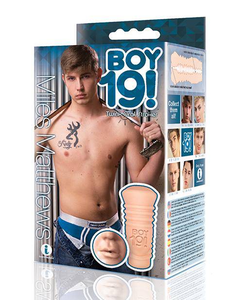 Icon Brands - BOY 19 Teen Twink - Miles Mathews - Custom Oral Masturbator - Stag Shop