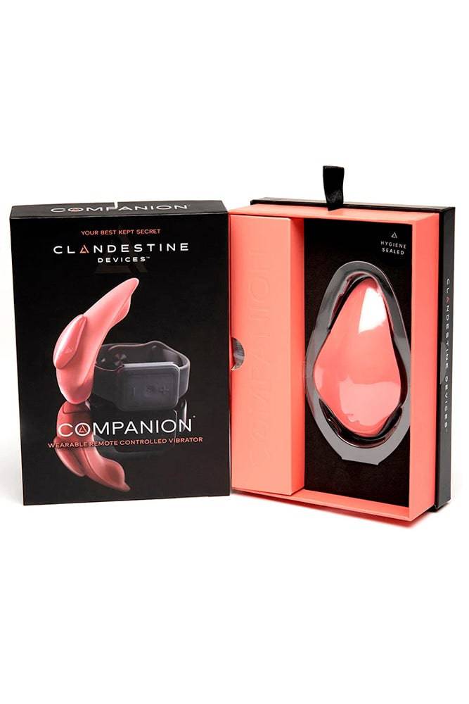 Clandestine - Companion Wearable Remote Control Panty Vibrator - Coral - Stag Shop