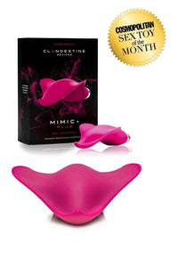 Thumbnail for Clandestine - Luxury Rechargeable MIMIC Lay-On Vibrator - Magenta - Stag Shop