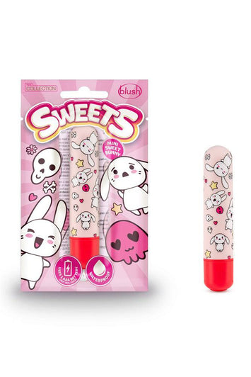 Blush Novelties - Sweets - Mini Sweet Bunny Bullet Vibrator - Red - Stag Shop
