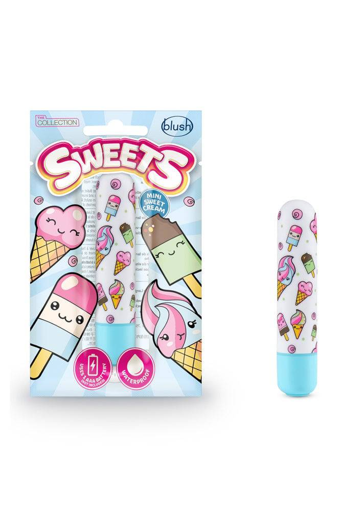 Blush Novelties - Sweets - Mini Sweet Cream Bullet Vibrator - Blue - Stag Shop