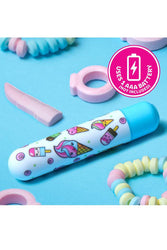 Blush Novelties - Sweets - Mini Sweet Cream Bullet Vibrator - Blue - Stag Shop
