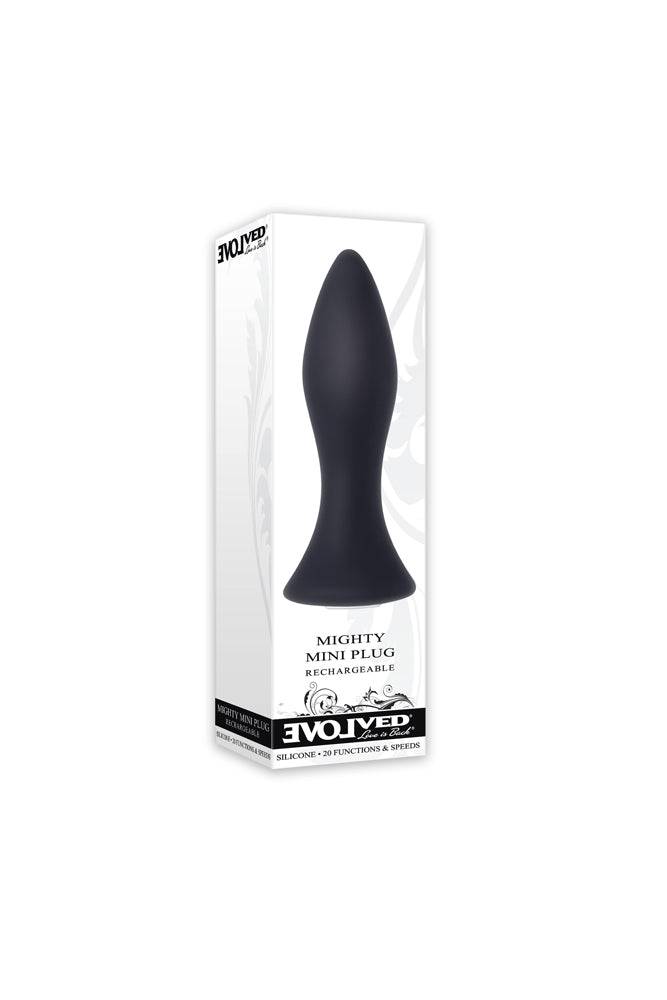 Evolved - Mighty Mini Butt Plug - Black - Stag Shop
