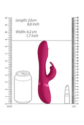 Shots Toys - VIVE - Mira  Spinning G-Spot Rabbit - Pink - Stag Shop