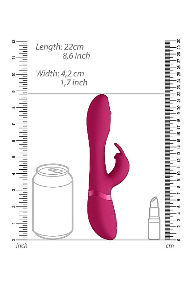 Shots Toys - VIVE - Mira  Spinning G-Spot Rabbit - Pink - Stag Shop