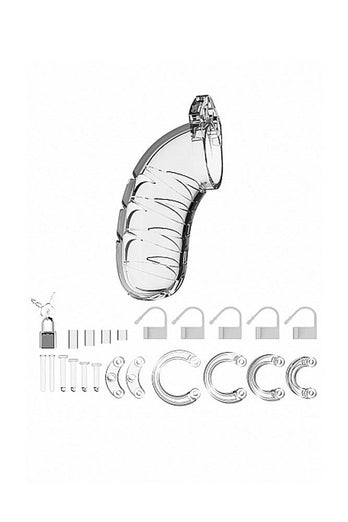 ManCage by Shots Toys - Model 04 Cock Cage - 4.5 Inch - Clear - Stag Shop