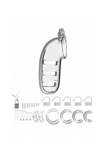 ManCage by Shots Toys - Model 06 Cock Cage - 5.5 Inch - Clear - Stag Shop