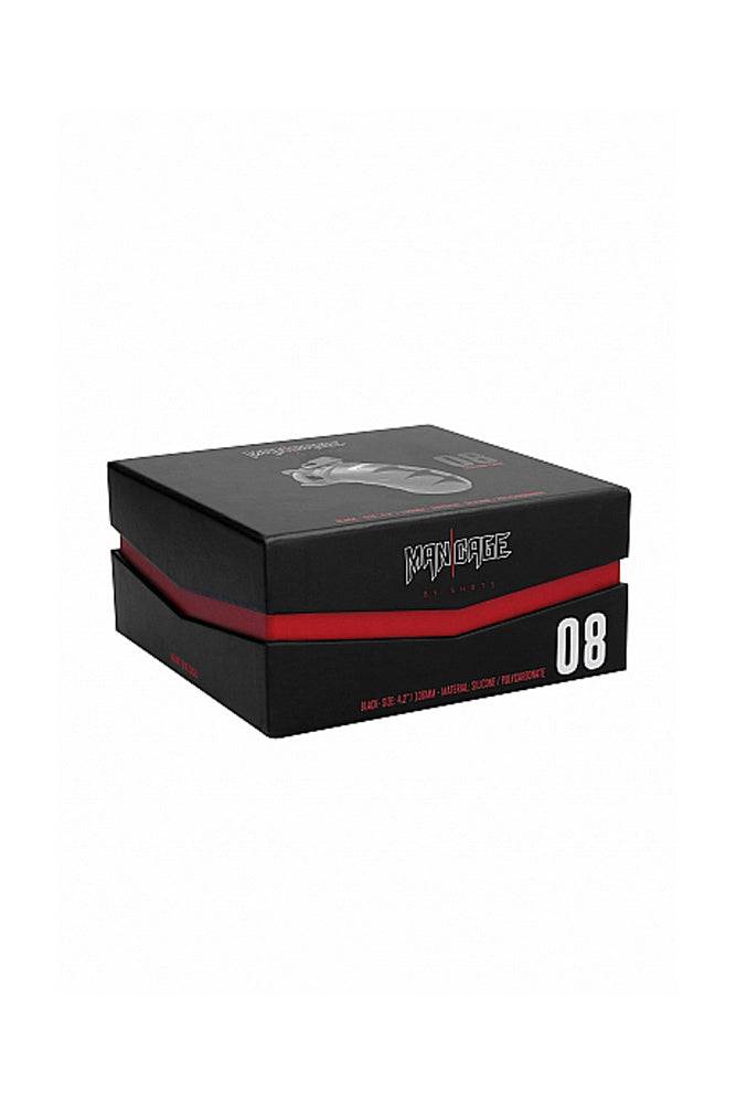 ManCage by Shots Toys - Model 08 Silicone Cock Cage - 4.2 Inches - Black - Stag Shop