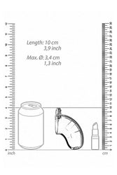 ManCage by Shots Toys - Model 15 Cock Cage & Plug - 3.5 Inch - Clear - Stag Shop