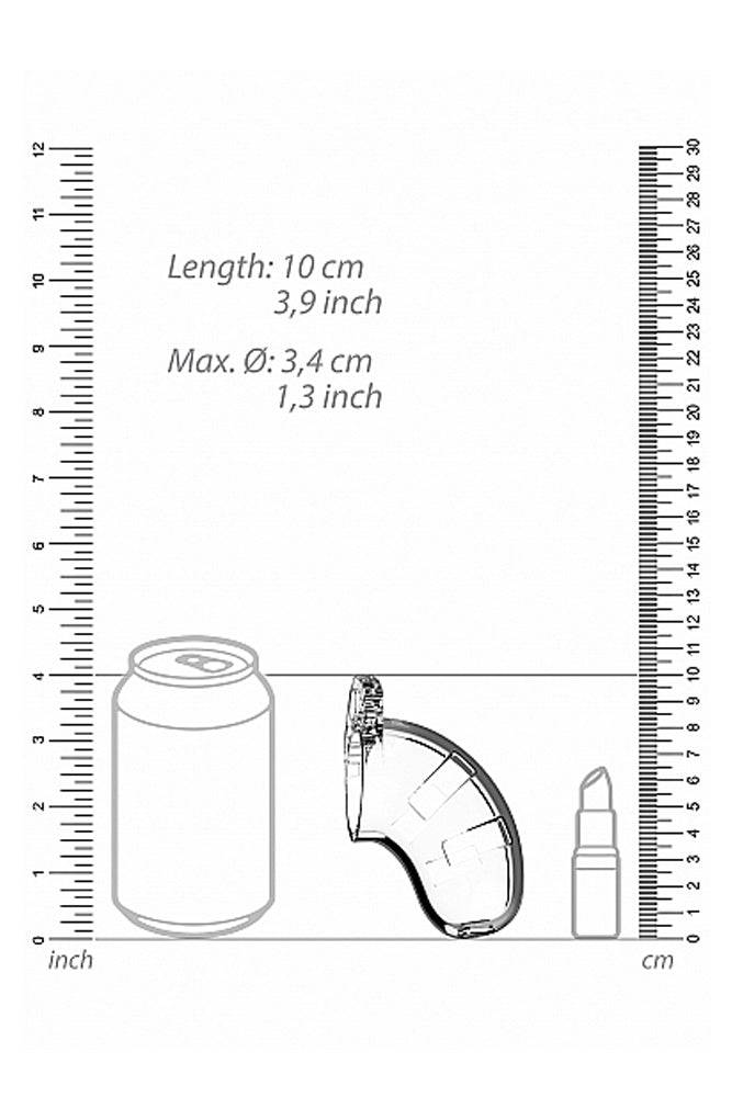 ManCage by Shots Toys - Model 15 Cock Cage & Plug - 3.5 Inch - Clear - Stag Shop