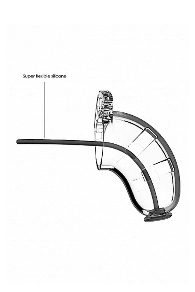 ManCage by Shots Toys - Model 15 Cock Cage & Plug - 3.5 Inch - Clear - Stag Shop
