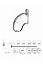 ManCage by Shots Toys - Model 15 Cock Cage & Plug - 3.5 Inch - Clear - Stag Shop