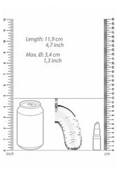 ManCage by Shots Toys - Model 16 Cock Cage & Plug - 4.5 Inch - Clear - Stag Shop