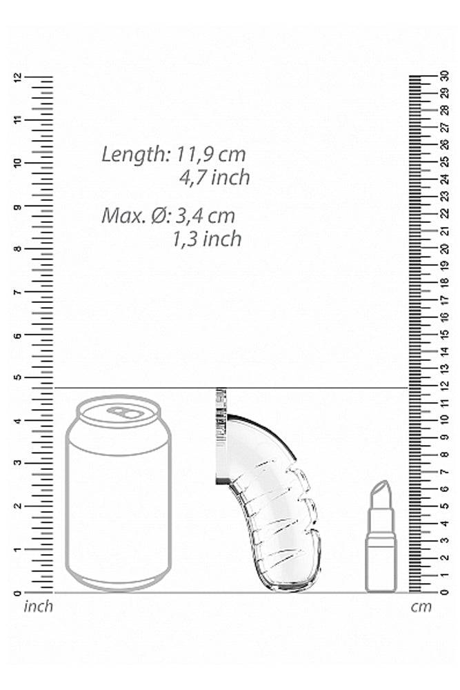 ManCage by Shots Toys - Model 16 Cock Cage & Plug - 4.5 Inch - Clear - Stag Shop