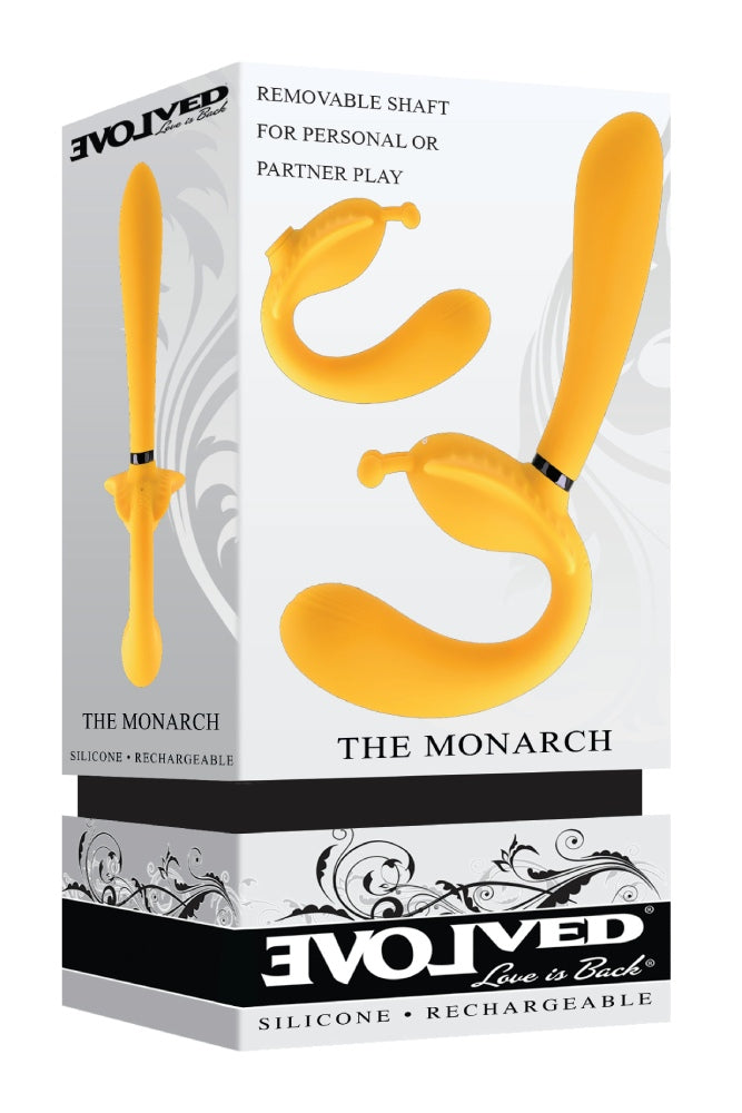 Evolved The Monarch Wearable Vibrator with Removeable Shaft Yellow