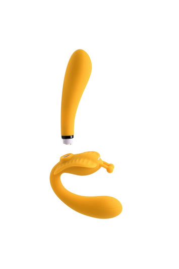 Evolved - The Monarch Wearable Vibrator with Removeable Shaft - Yellow - Stag Shop
