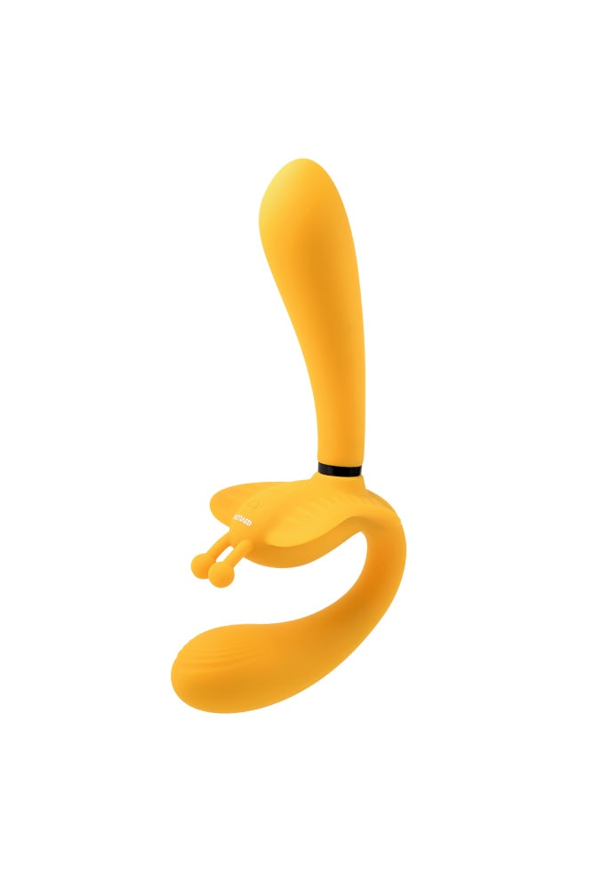 Evolved - The Monarch Wearable Vibrator with Removeable Shaft - Yellow - Stag Shop