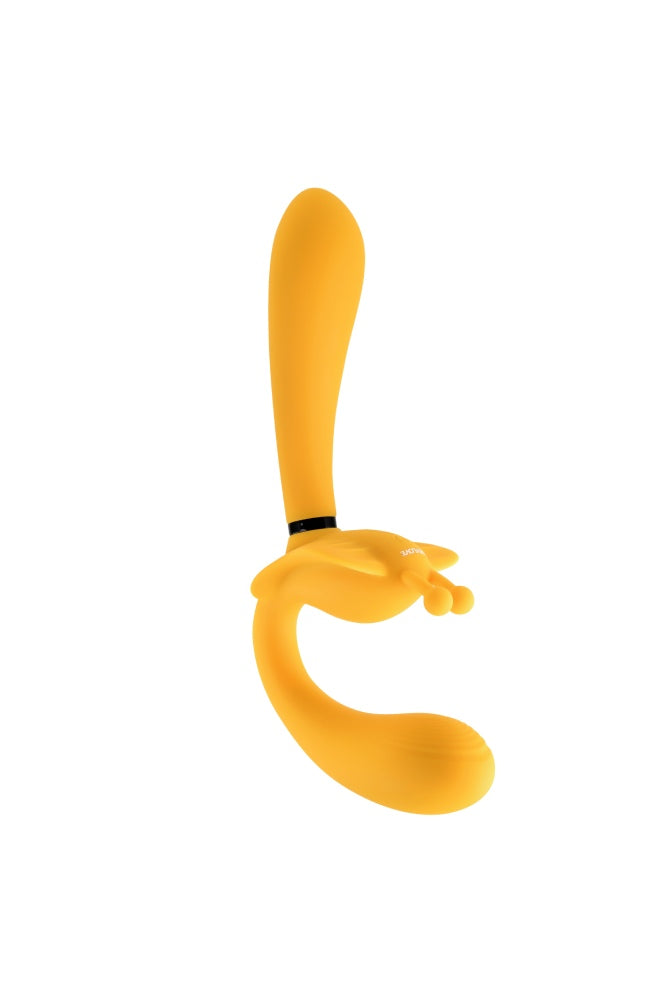 Evolved - The Monarch Wearable Vibrator with Removeable Shaft - Yellow - Stag Shop