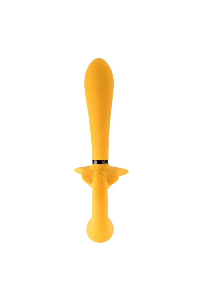 Evolved - The Monarch Wearable Vibrator with Removeable Shaft - Yellow - Stag Shop