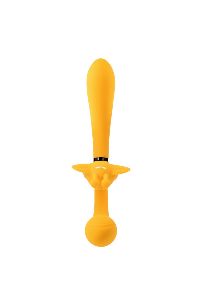 Evolved - The Monarch Wearable Vibrator with Removeable Shaft - Yellow - Stag Shop