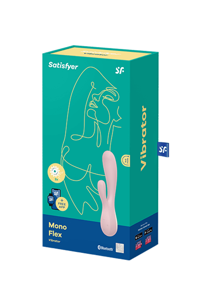 Satisfyer - Mono Flex Dual Bluetooth Vibrator - Pink - Stag Shop