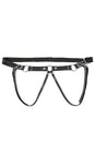 Sportsheets - Montero -  Unisex Adjustable Strap On Harness - Black/Silver - Stag Shop