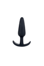 Doc Johnson - Mood - Naughty 1 Silicone Butt Plug - Black - Assorted Sizes - Stag Shop