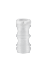 Doc Johnson - Mood - Pleaser Stroker With Massage Beads - Frost - Stag Shop
