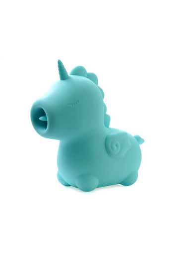 Creative Conceptions - Unihorn Mount'n Peak Twirling Tongue Vibrator - Blue - Stag Shop