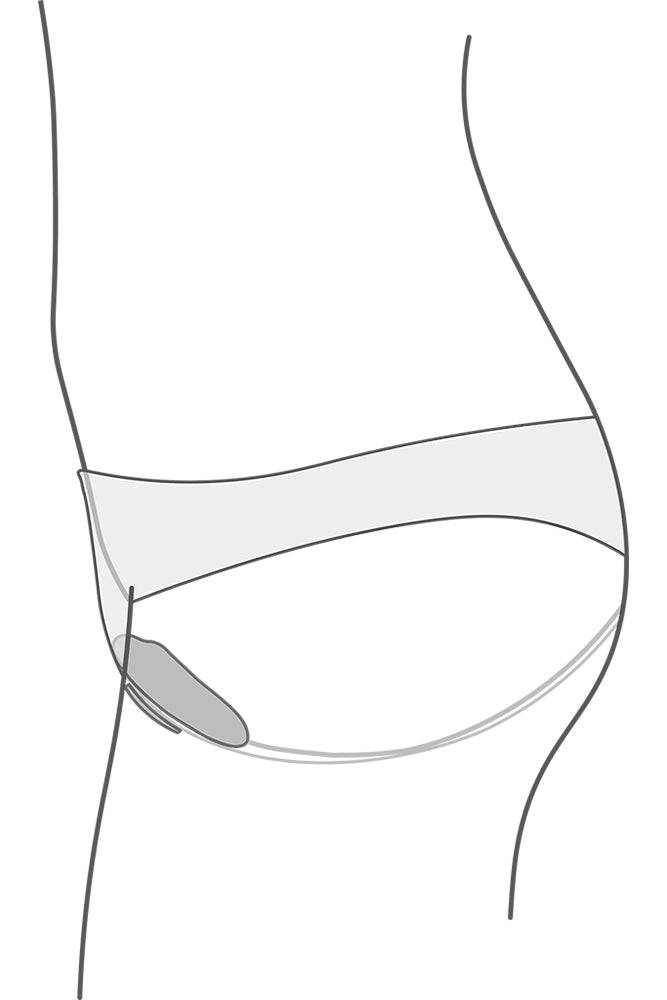 We-Vibe - Moxie Wearable Bluetooth Clitoral Vibrator - Black - Stag Shop