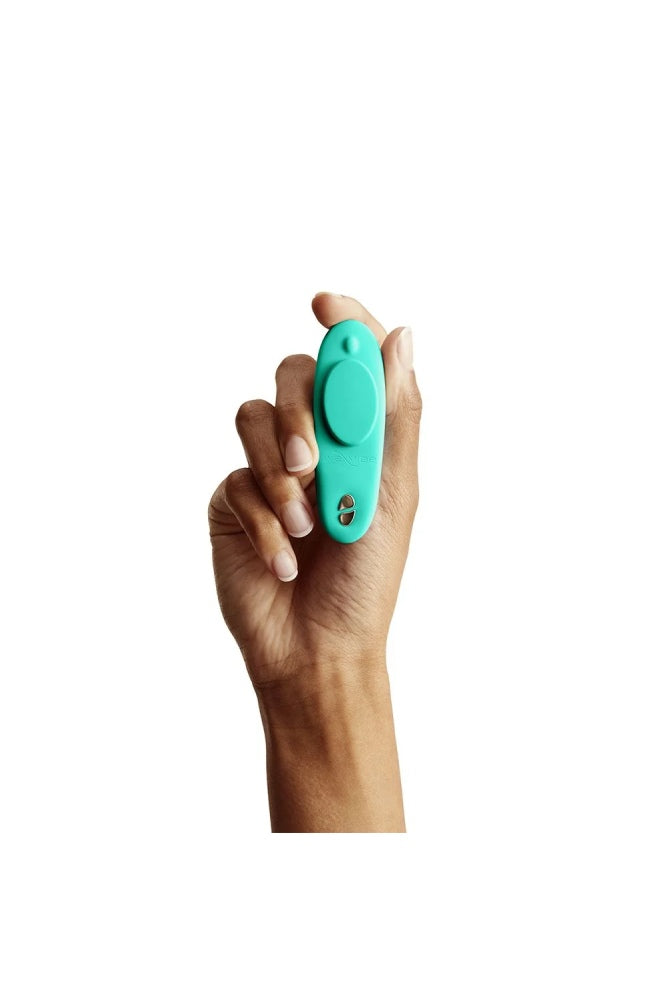 We-Vibe - Moxie + Wearable Bluetooth Clitoral Vibrator - Aqua - Stag Shop