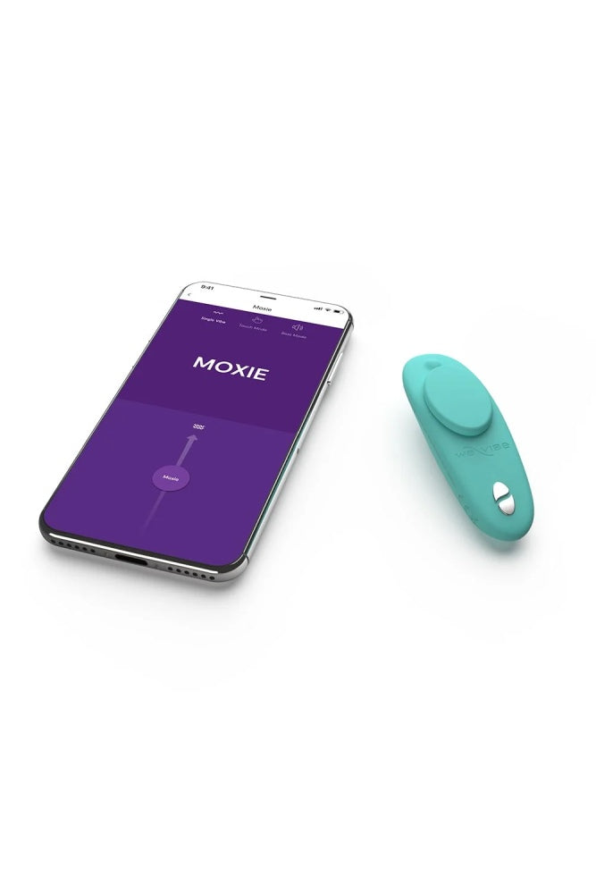We-Vibe - Moxie + Wearable Bluetooth Clitoral Vibrator - Aqua - Stag Shop